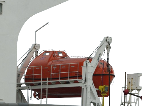 Gravity Luffing Arm Davit